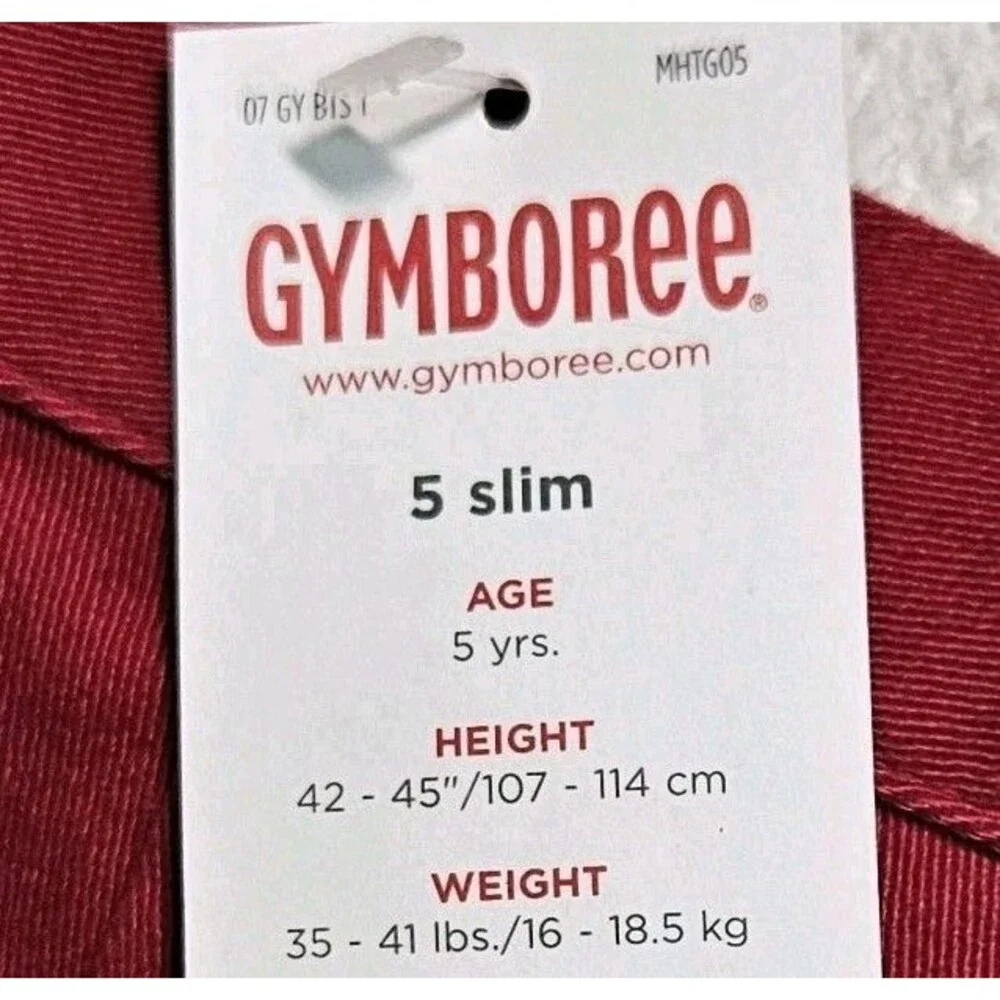 Gymboree Red Pencil Skirt Size 5 Slim School Girls Rock Adjustable Waist NWT